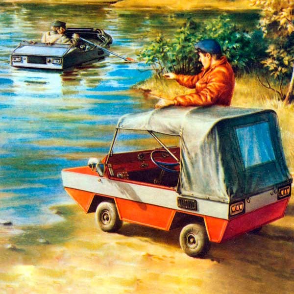 Самодельный автомобиль амфибия грибника и рыболова: фото, чертежи, описание