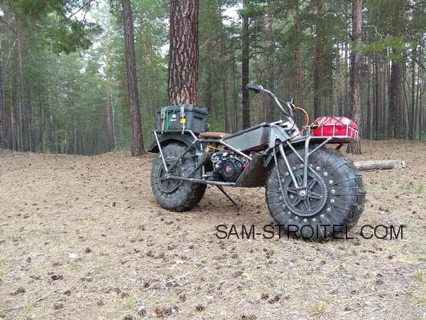 Мотовездеход своими руками: самодельный мотоцикл с полным приводом 2х2