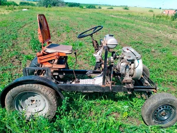 Самодельный минитрактор с двигателем ЗИД: фото и описание самоделки