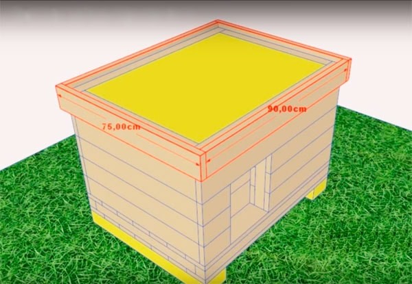Как сделать теплую будку для собаки: чертежи, фото