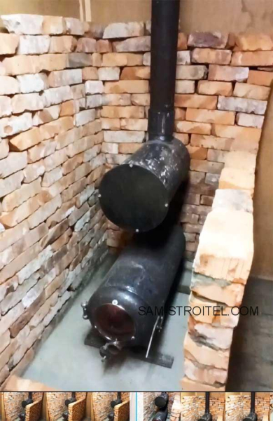 Печь из газового баллона с теплообменником (греет люто) Печь из газового баллона с теплообменником (греет люто)